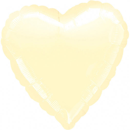 Μπαλόνι Φοιλ 18 Καρδιά Περλε Ιβουάρ