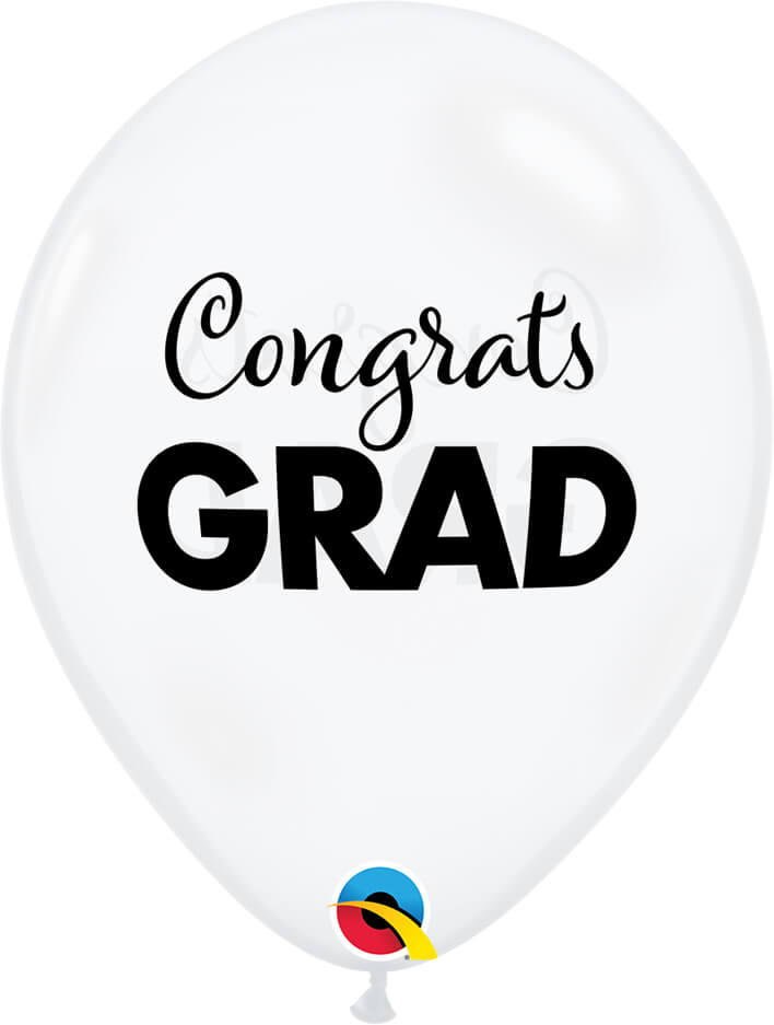 Μπαλόνια Λάτεξ 11 Simply Congrats Grad Διαφάνο/25 τεμ