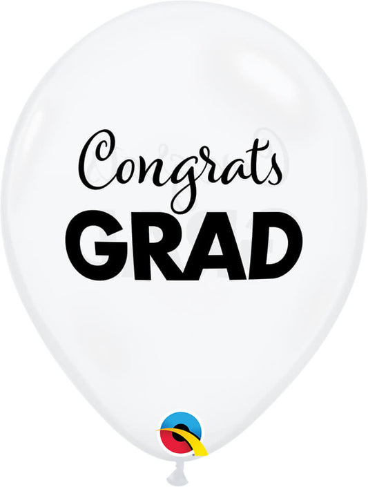 Μπαλόνια Λάτεξ 11 Simply Congrats Grad Διαφάνο/25 τεμ