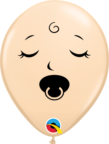 Μπαλόνια Λάτεξ 5 Blush  Πρόσωπο για Μωρό με πιπίλα / 100 τεμ.