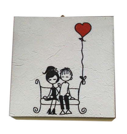 Ξύλινο καδράκι Το Παγκάκι της Αγάπης