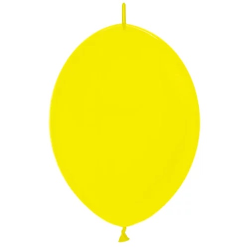 12″ Κίτρινο μπαλόνι Link-O-Loon με ουρίτσα