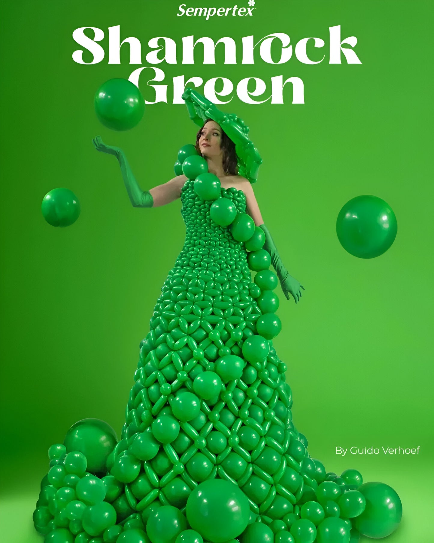 12" Λάτεξ Μπαλόνι Πράσινο Shamrock