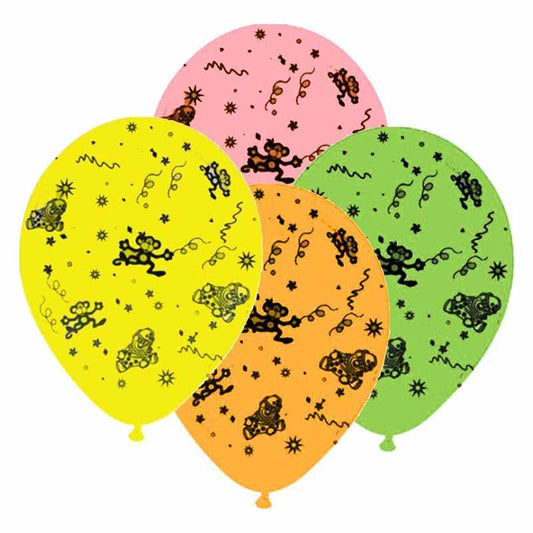 12" Μπαλόνι τυπωμένο Μαϊμουδάκια (25 τεμ)