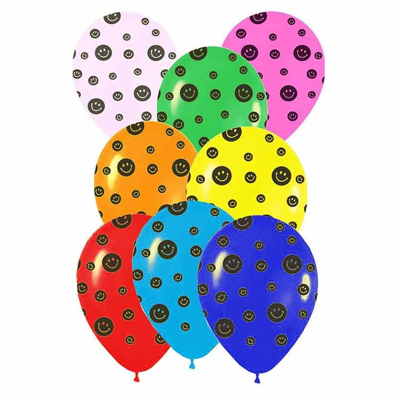 12" Μπαλόνι τυπωμένο Smiley faces