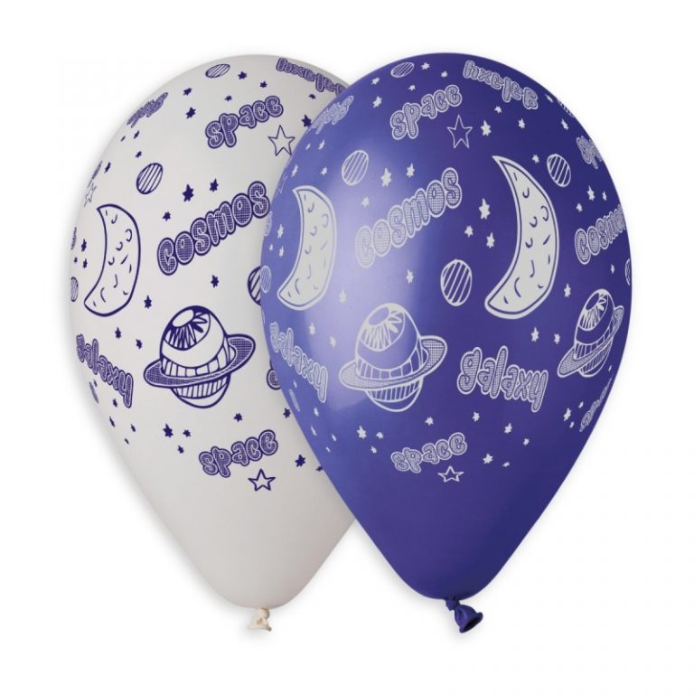 12" Μπαλόνια τυπωμένα Διάστημα - Γαλαξίας (25 τεμ)