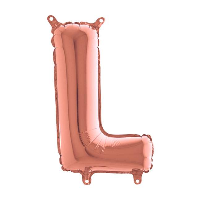 Mini Μπαλόνια Γράμματα Rosegold 36cm