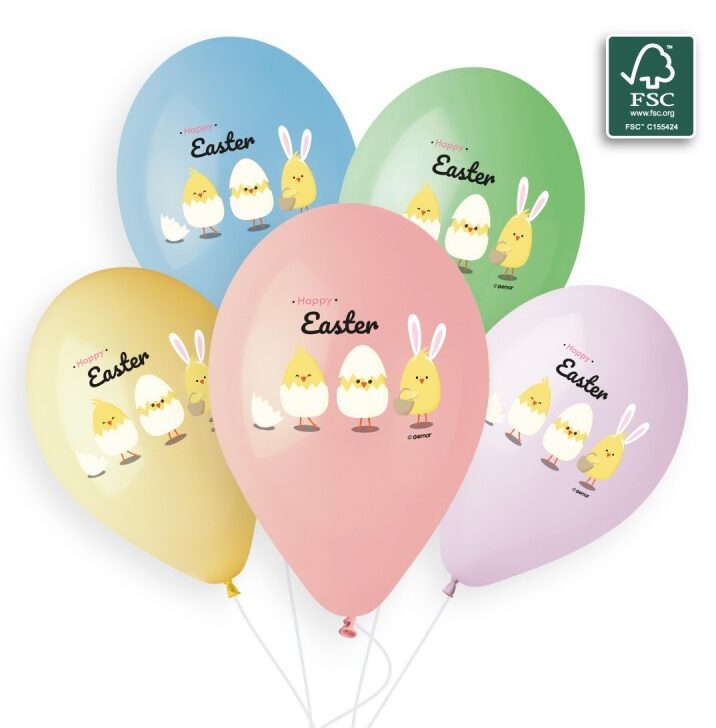 13" Λάτεξ Μπαλόνια Happy Easter (25 τεμ)