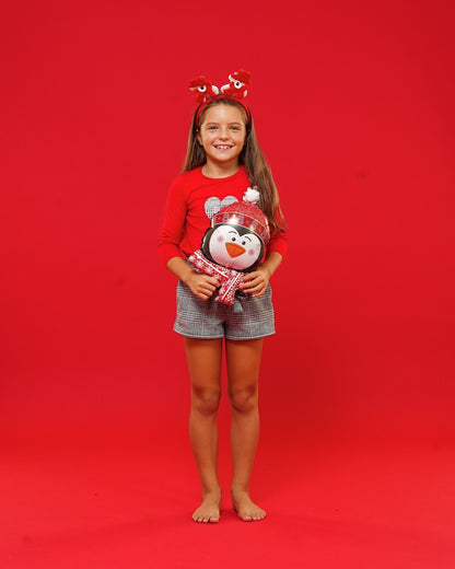 14'' Mini Shape Μπαλόνι Πιγκουίνος με σκουφί