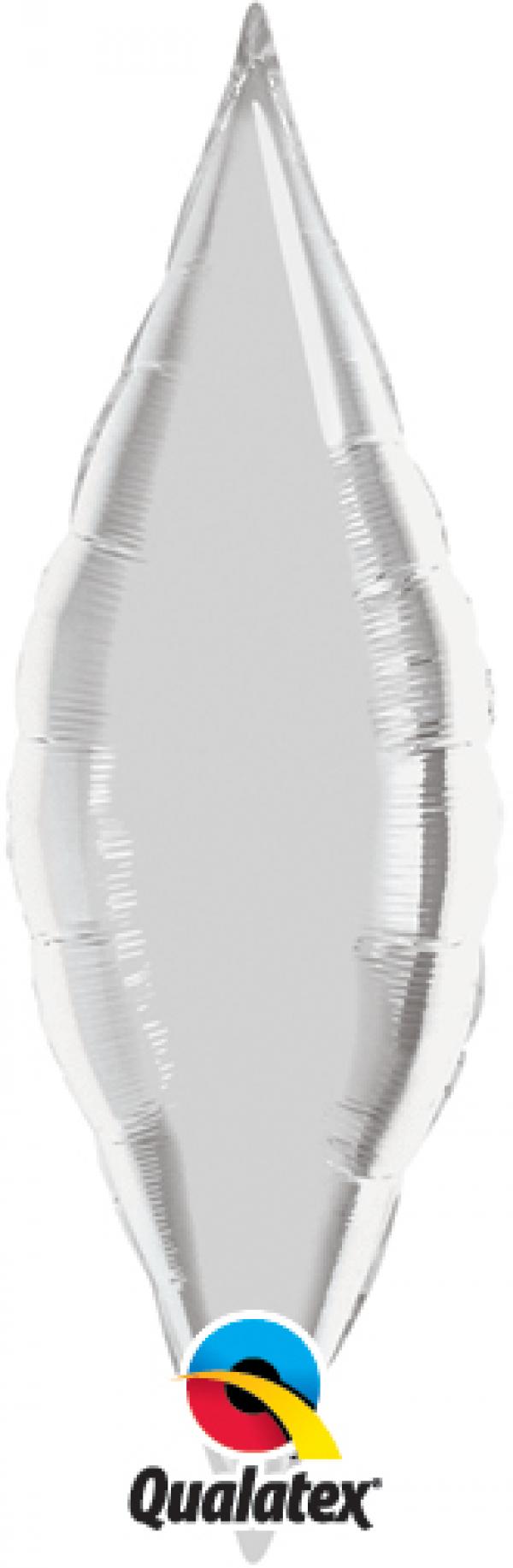 Μπαλόνι φοιλ σχήμα 27 Taper Silver