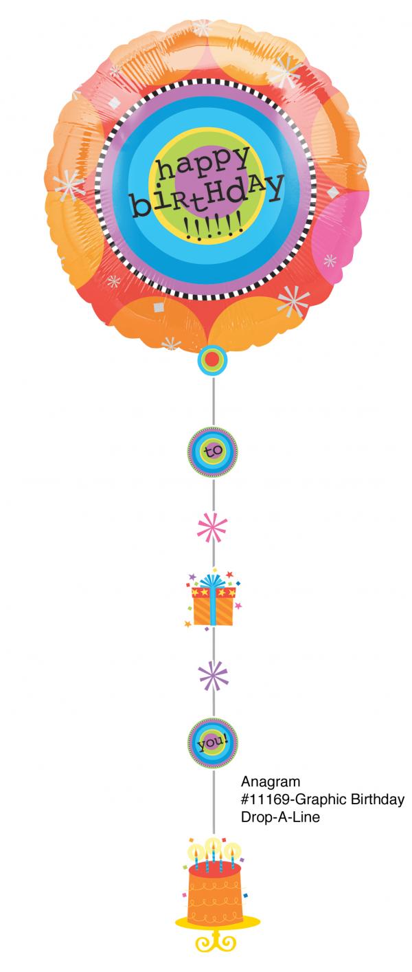 Drop A line Graphic Birthday