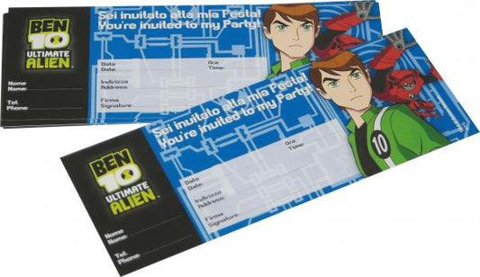 Προσκλήσεις Ben 10 Ultimate Alien /20 τεμ