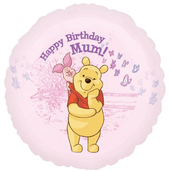 Μπαλόνι Φοιλ 18 Winnie Birthday Mum / 46 εκ