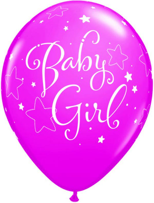 Μπαλόνια 11 Baby Girl Stars /25 τεμ