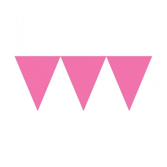 Γιρλάντα Σημαιάκια χάρτινη Ροζ 4,5μ