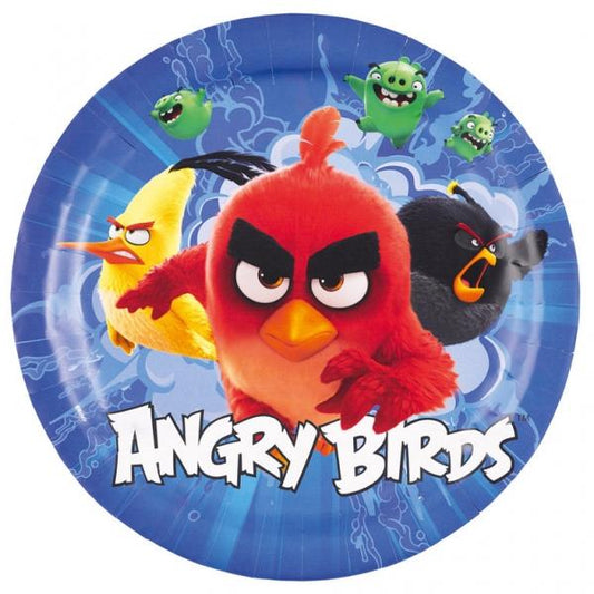 Πιάτα χαρτ. φαγητού 23εκ Angry Birds Movie /8 τεμ