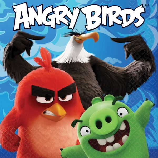 Χαρτοπετσέτες φαγητού 33εκ Angry Birds Movie /20 τεμ