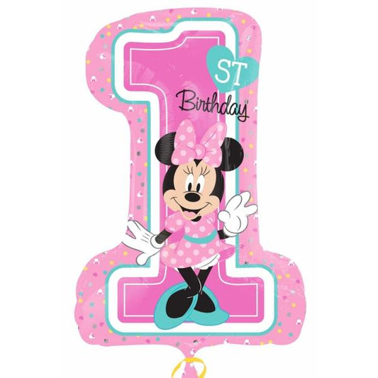 Μπαλόνι Φοιλ Σχήμα 1st Birthday Minnie Mouse