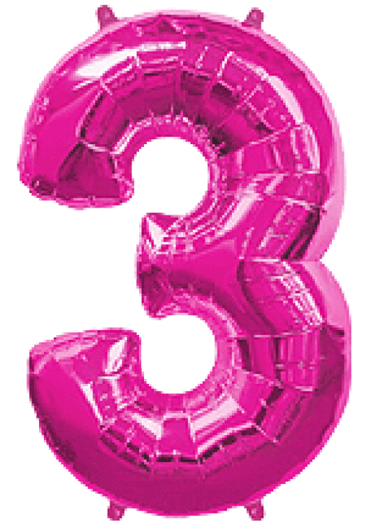 Μπαλόνι Φοιλ Σχήμα Φούξια Νούμερο 3 / 90 εκ