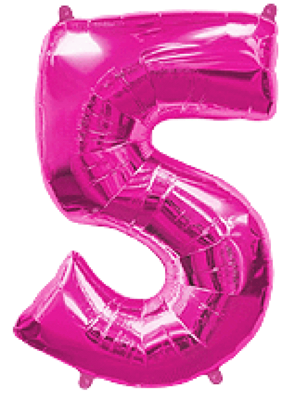 Μπαλόνι Φοιλ Σχήμα Φούξια Νούμερο 5 Ασυσκεύαστο 