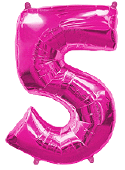 Μπαλόνι Φοιλ Σχήμα Φούξια Νούμερο 5 Ασυσκεύαστο 