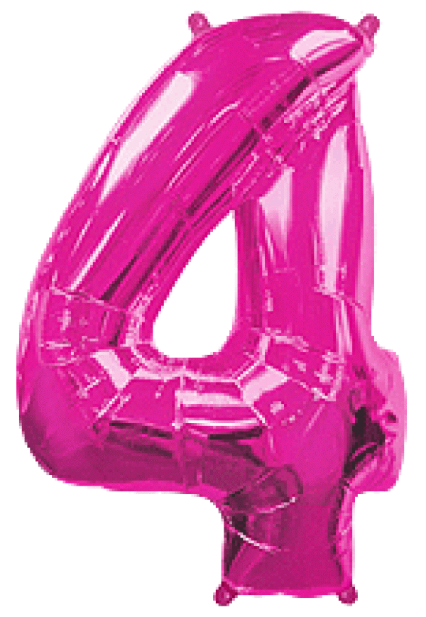 Μπαλόνι Φοιλ Σχήμα Φούξια Νούμερο 4 Ασυσκεύαστο 