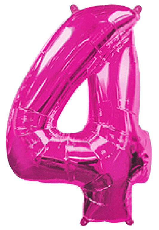 Μπαλόνι Φοιλ Σχήμα Φούξια Νούμερο 4 Ασυσκεύαστο 