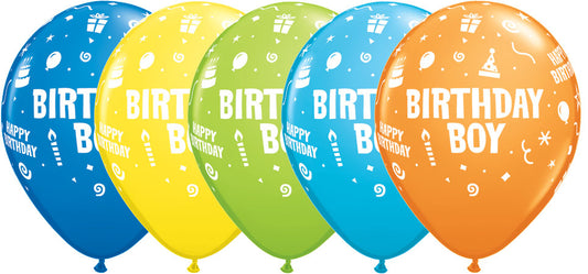 Μπαλόνια Λάτεξ 11Birthday Boy Ast /25 τεμ