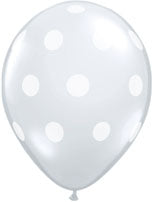 5 Big Polka Dots Diamond Clear /100 τεμ