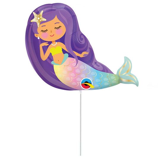 14" Mini Shape μπαλόνι Γοργόνα