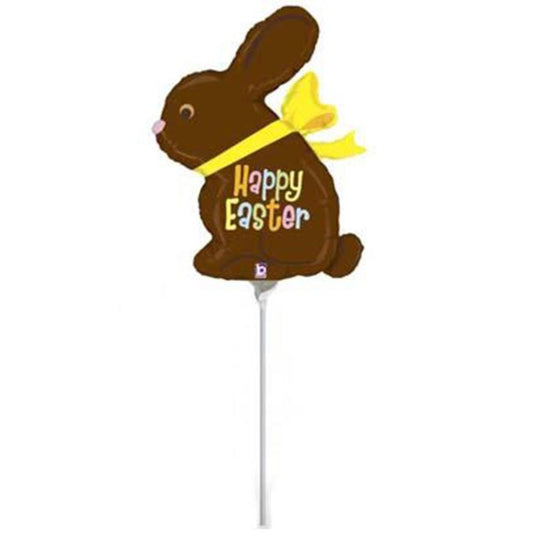 14" Mini Shape Μπαλόνι Σοκολατένιο Λαγουδάκι