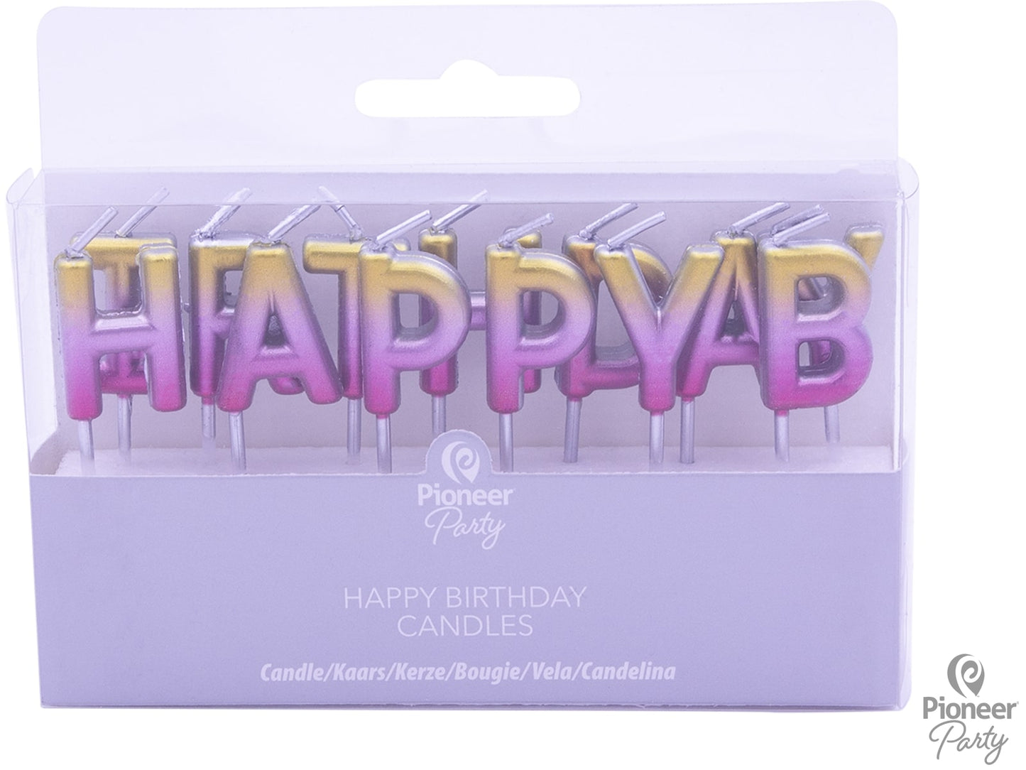 Κεριά Happy Birthday Rose Gold Ombre / 2.8 εκ