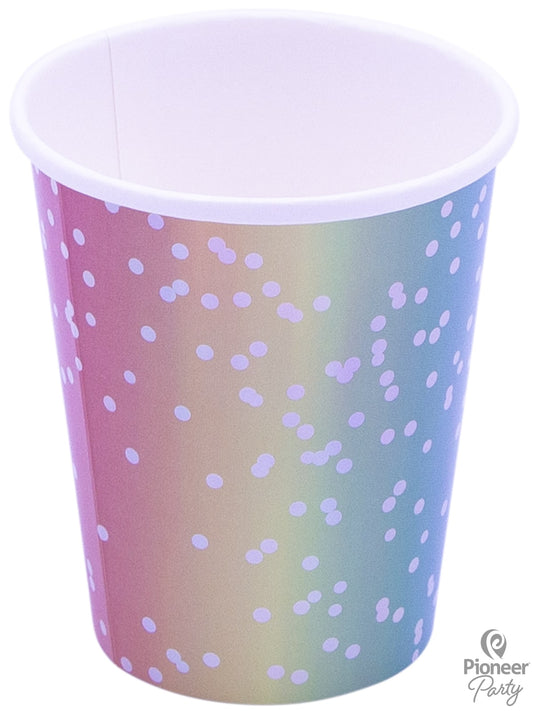 Ποτήρια Χάρτινα 250ml Rainbow Ombre /8 τεμ - Pride
