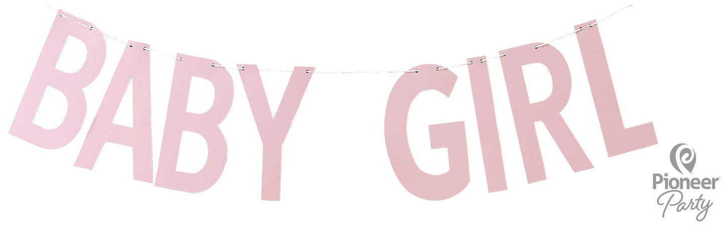 Γιρλάντα Γράμματα Baby Girl Pink / 200 εκ