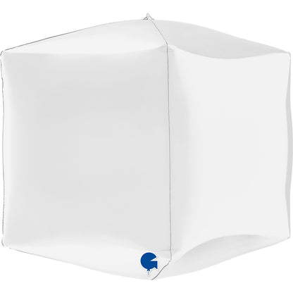 15" Μπαλόνι άσπρος 4D κύβος