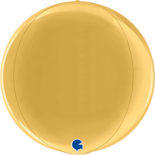 15" Μπαλόνι Χρυσό Τρισδιάστατη Σφαίρα ORBZ