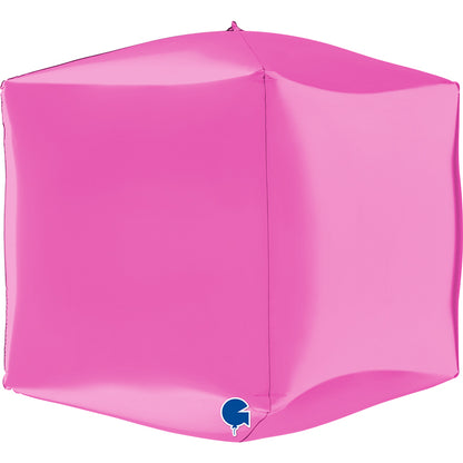 15" Μπαλόνι φούξια 4D κύβος