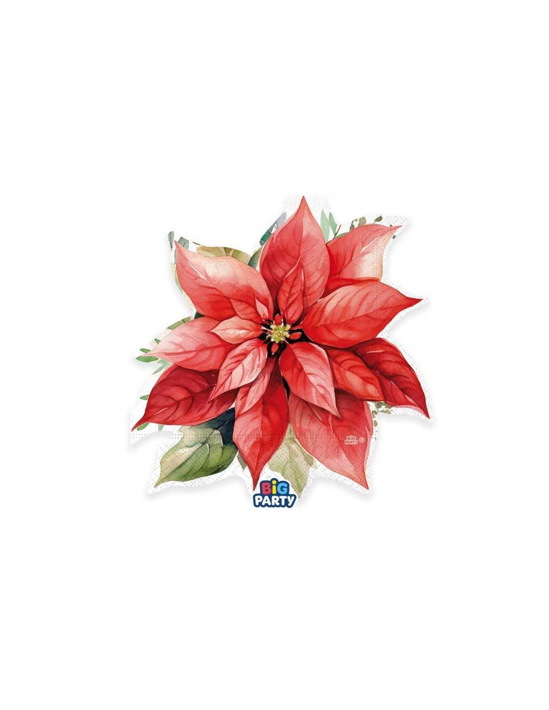 Χαρτοπετσέτες Φαγητού Poinsettia /Πουασέντια 16 τεμ