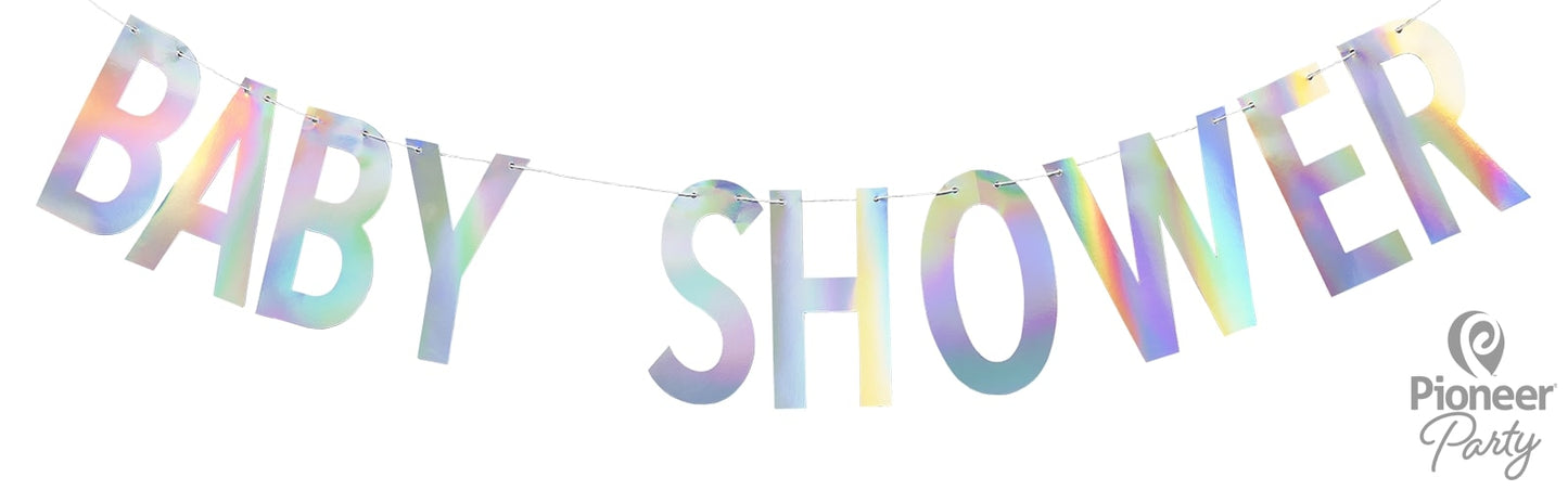Γιρλάντα Γράμματα Baby Shower Iridescent / 200 εκ