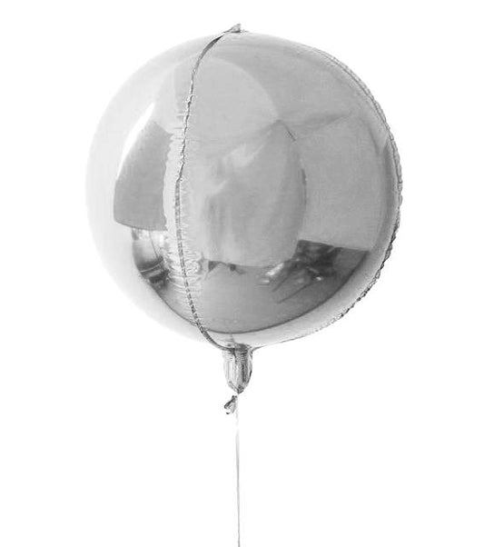 16" Μπαλόνι ασημί τρισδιάστατη σφαίρα