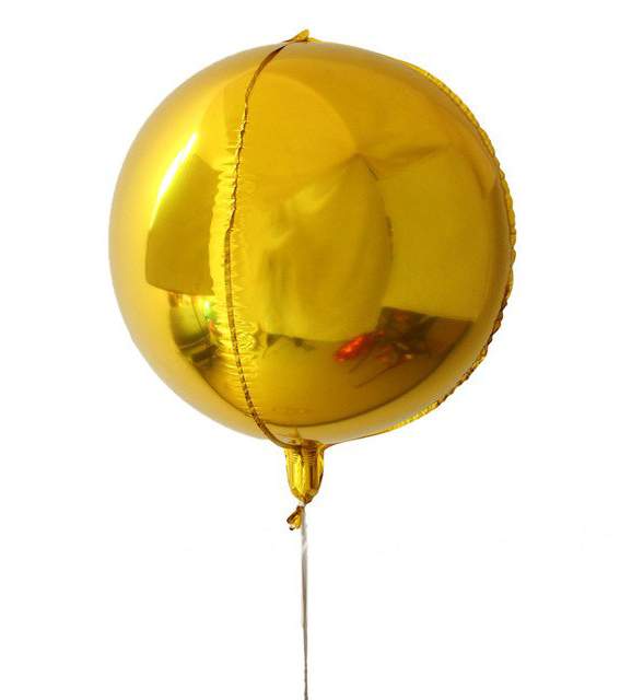 16" Μπαλόνι χρυσή τρισδιάστατη σφαίρα