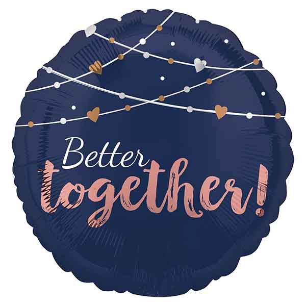 17'' Μπαλόνι αγάπης Navy 'Love'