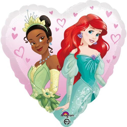 17'' Μπαλόνι Καρδιά 2 όψεων - Πριγκίπισσες Disney