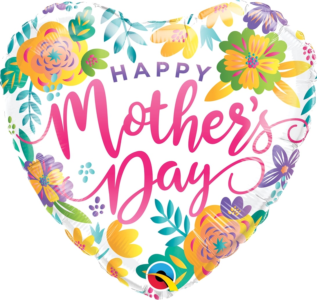 Μπαλόνι Φοιλ 18 Mother's Day Spring Floral / 45 εκ