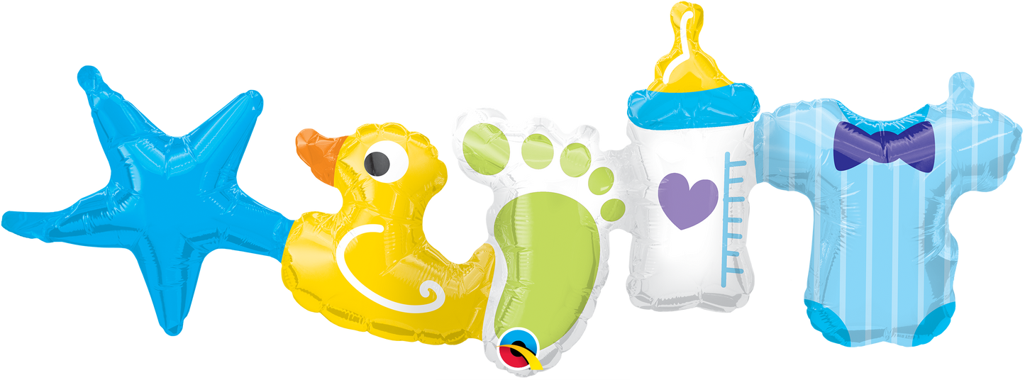 Γιρλάντα Φοιλ Baby Boy 104 εκ / 2 τεμ