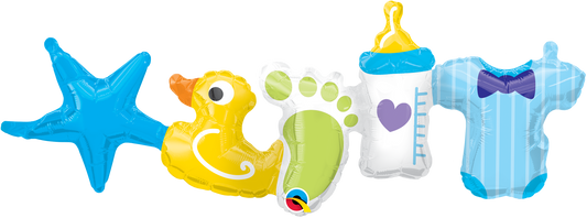 Γιρλάντα Φοιλ Baby Boy 104 εκ / 2 τεμ