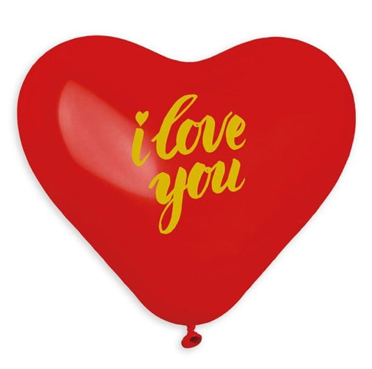 17" Μπαλόνι Καρδιά I Love You χρυσό