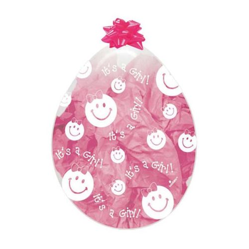 18'' Διάφανο μπαλόνι γυάλας (Stuffed) 'Its a girl'