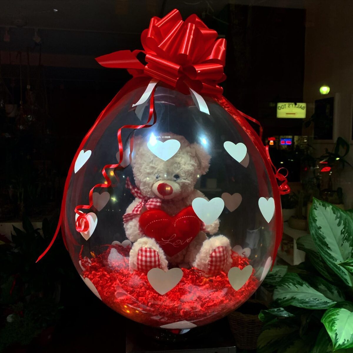 18'' Διάφανο μπαλόνι γυάλας Stuffed με αστέρια (25 τεμ)