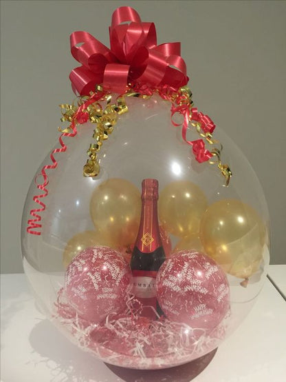 18'' Διάφανο μπαλόνι γυάλας Stuffed με αστέρια (25 τεμ)